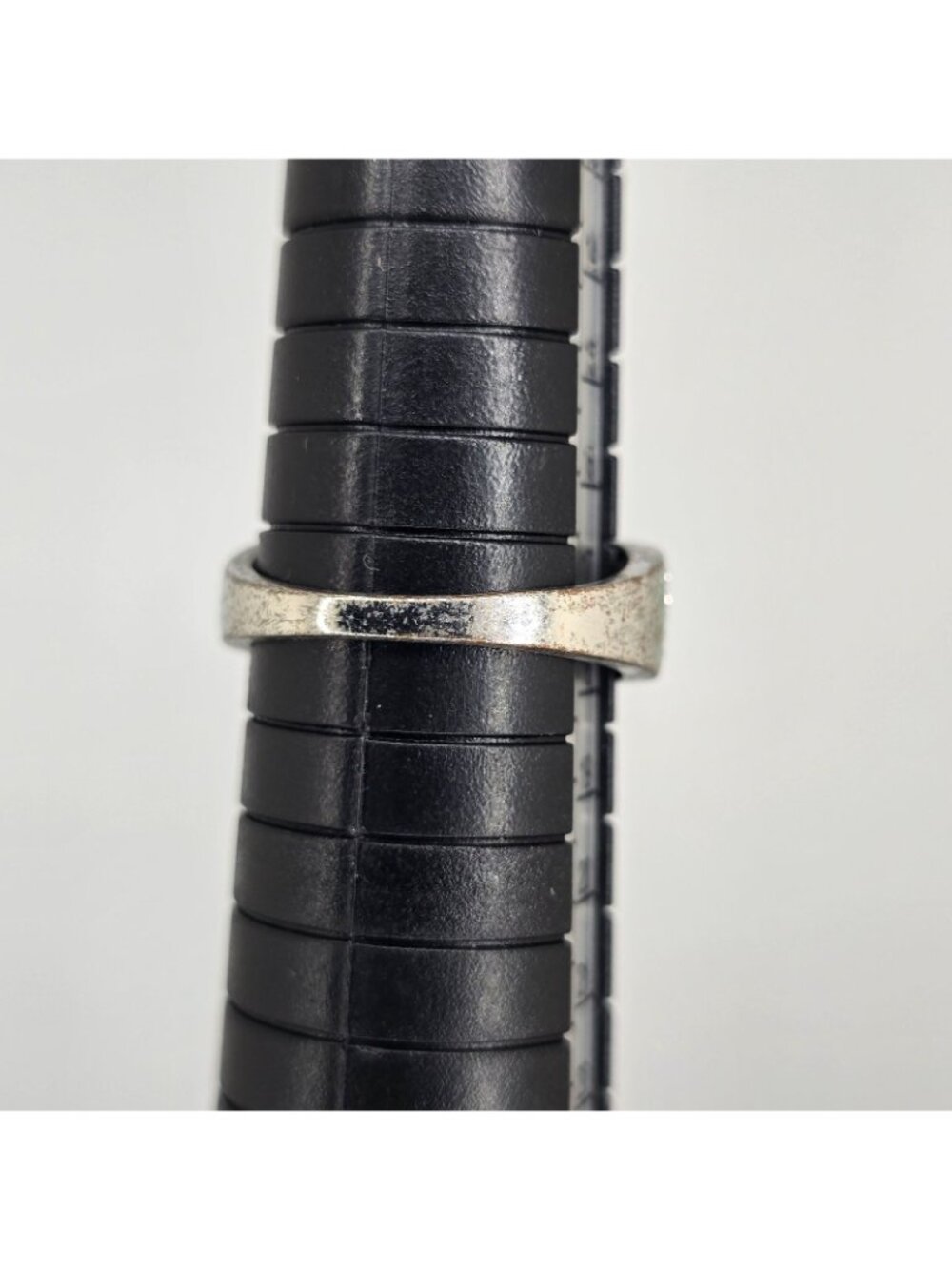 Vintage SETA Ring Marquise Cut Costume Jewelry Engagement Size 8 Silver Tone - Picture 3 of 12
